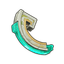 Fragmento de colgante de jade